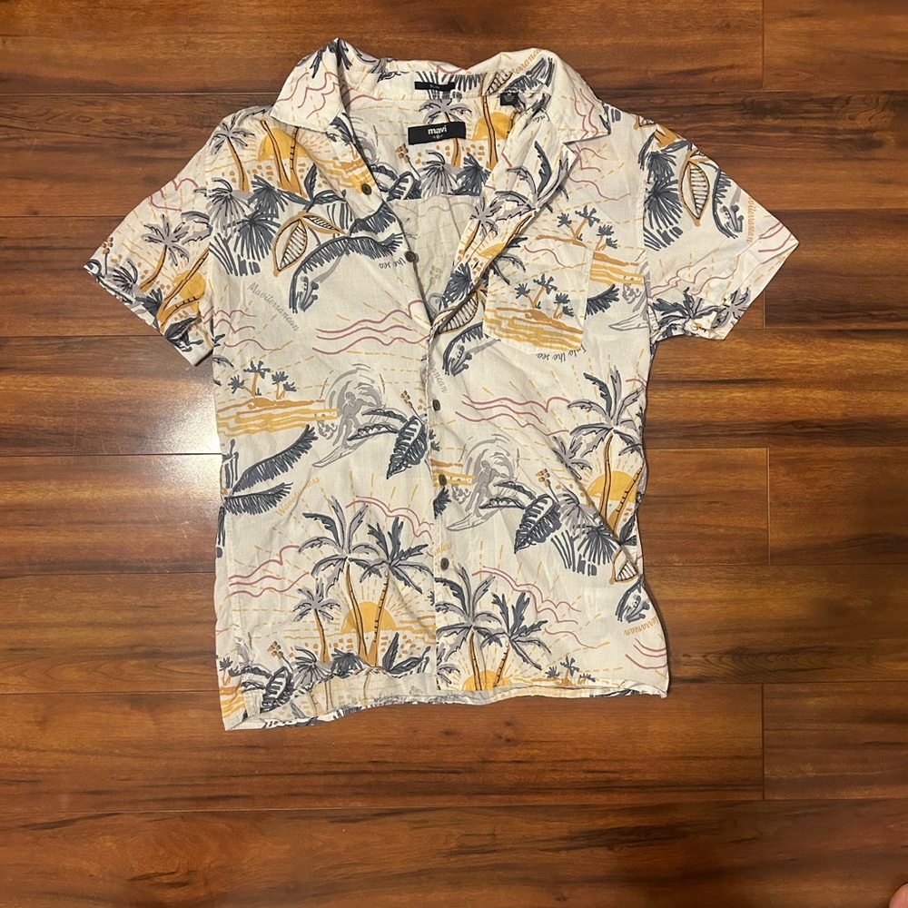 Tropical Print Men's Shirt